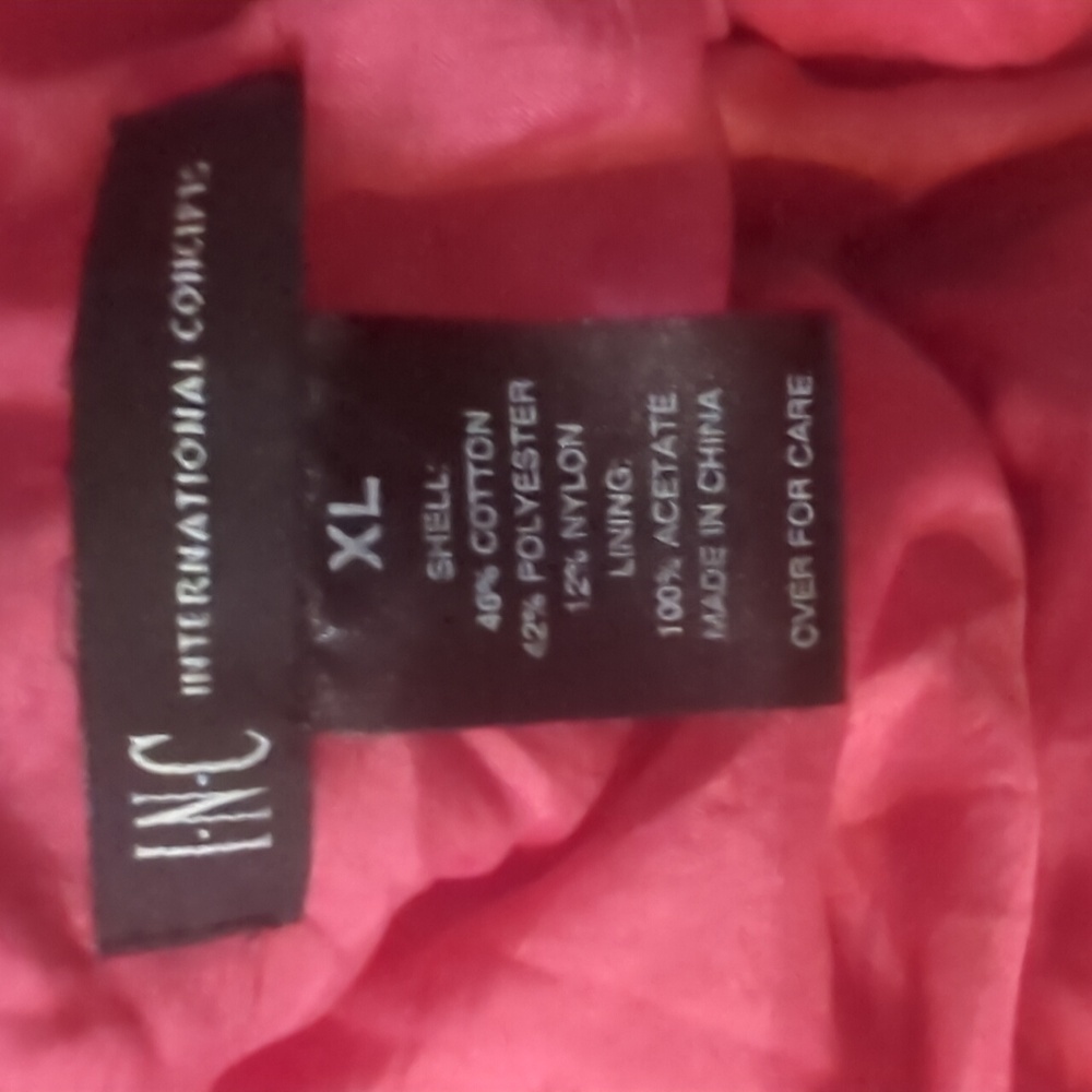 International Concepts Pink Trench Coat with Gold Buttons Size XL - Picture 4 of 10